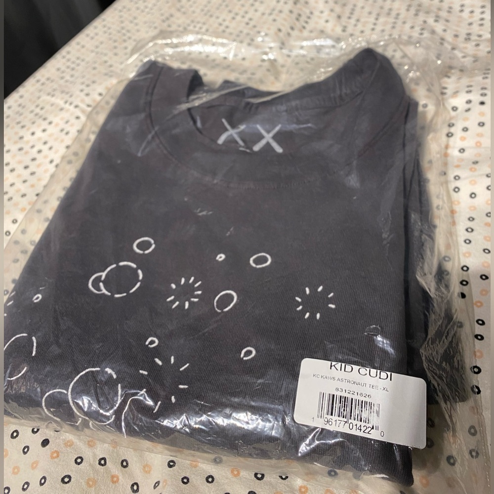 KAWS for Kid Cudi Moon Man GID T Vintage Black